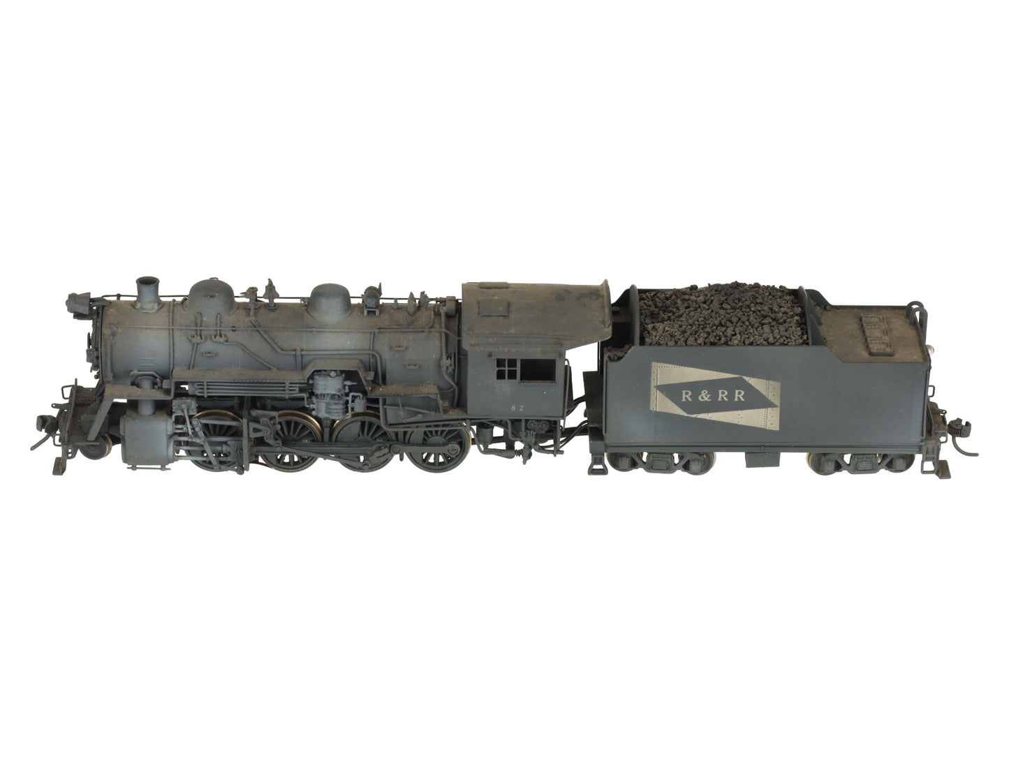United Scale Models HO Scale 2-8-0 Brass Engine & Tender - Painted EX
