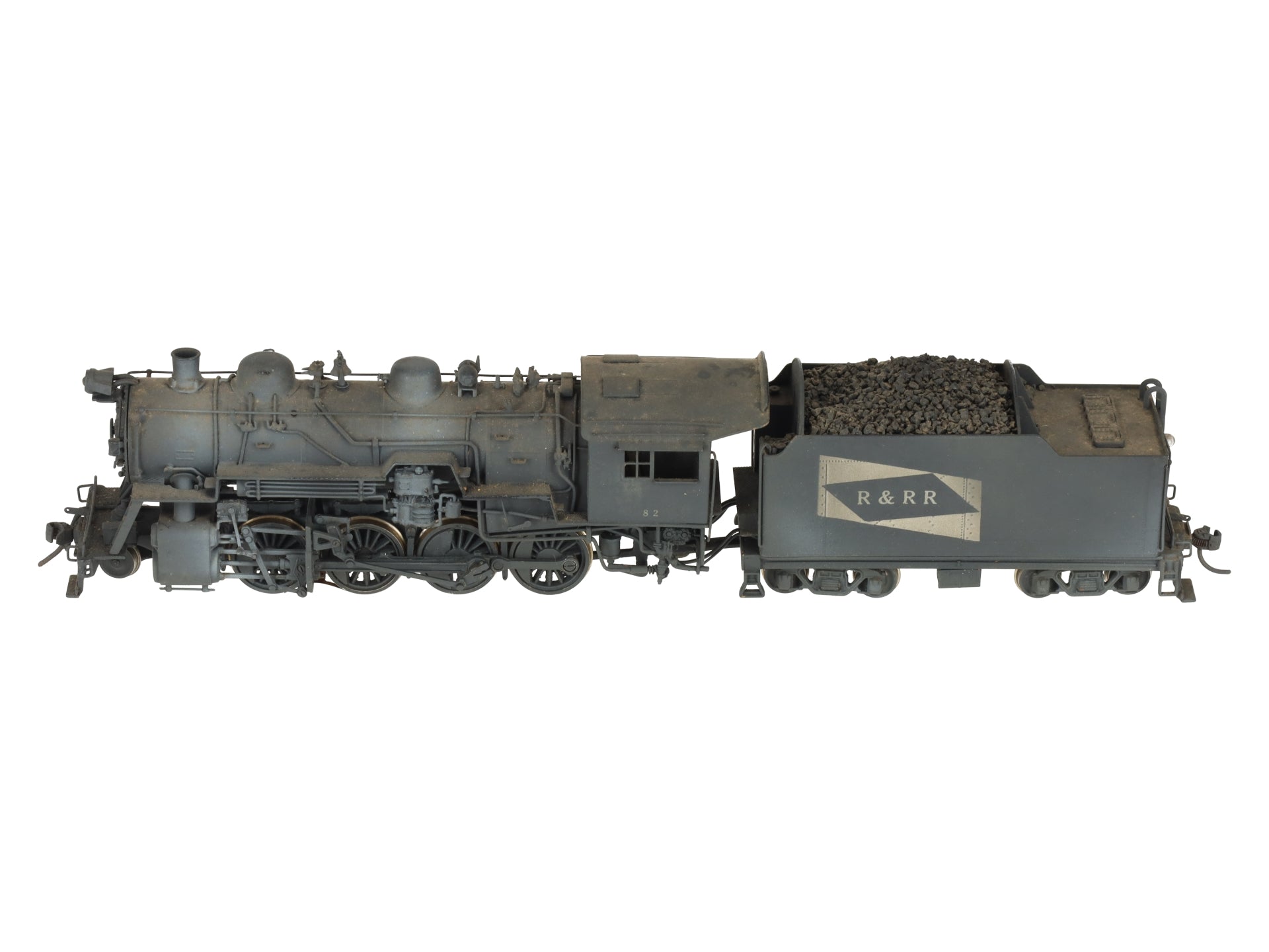 United Scale Models HO Scale 2-8-0 Brass Engine & Tender - Painted EX