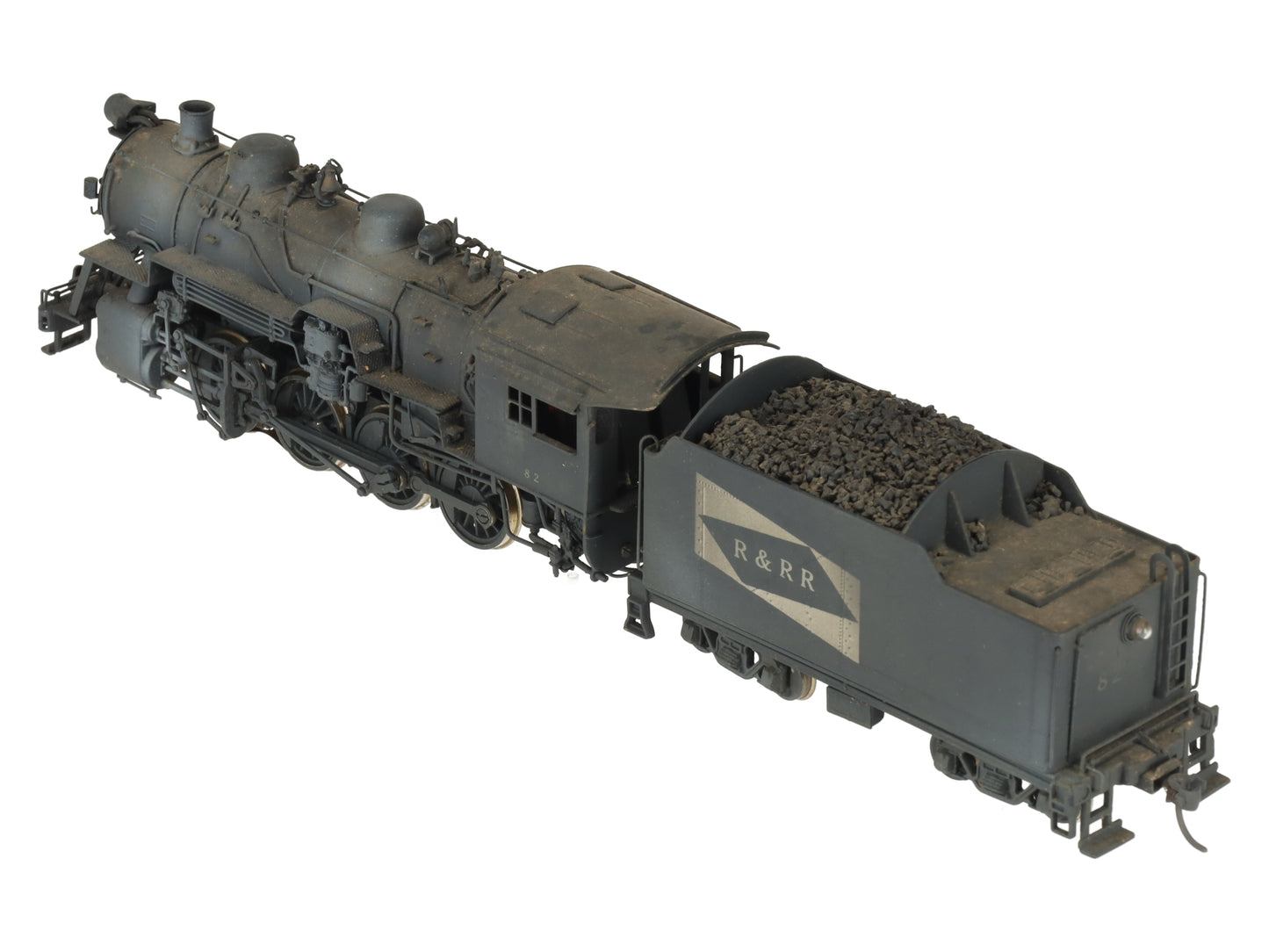 United Scale Models HO Scale 2-8-0 Brass Engine & Tender - Painted EX