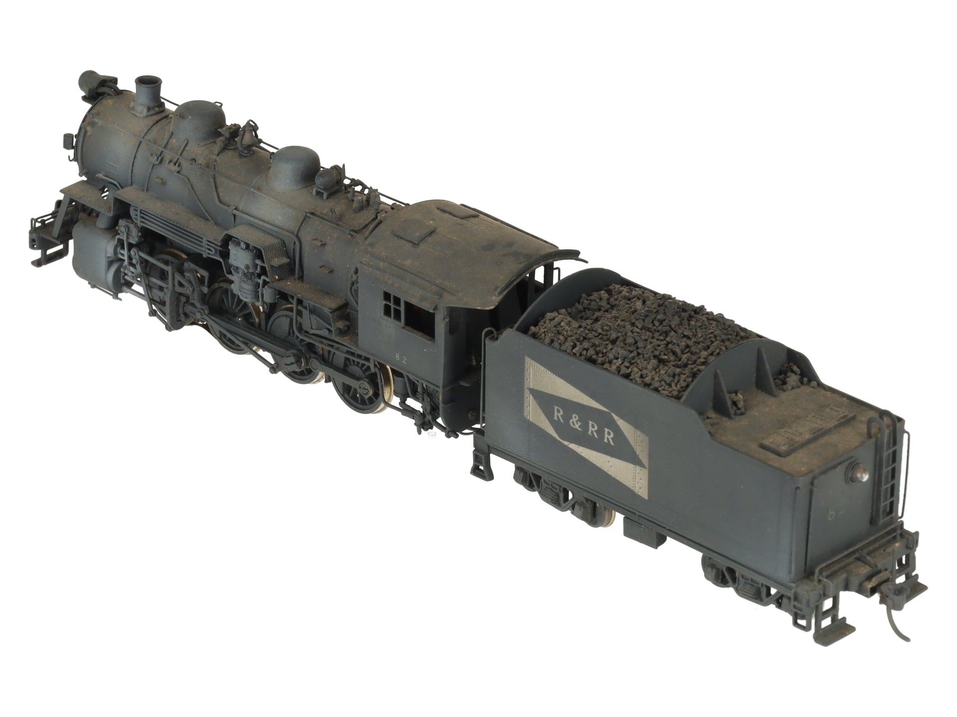 United Scale Models HO Scale 2-8-0 Brass Engine & Tender - Painted EX