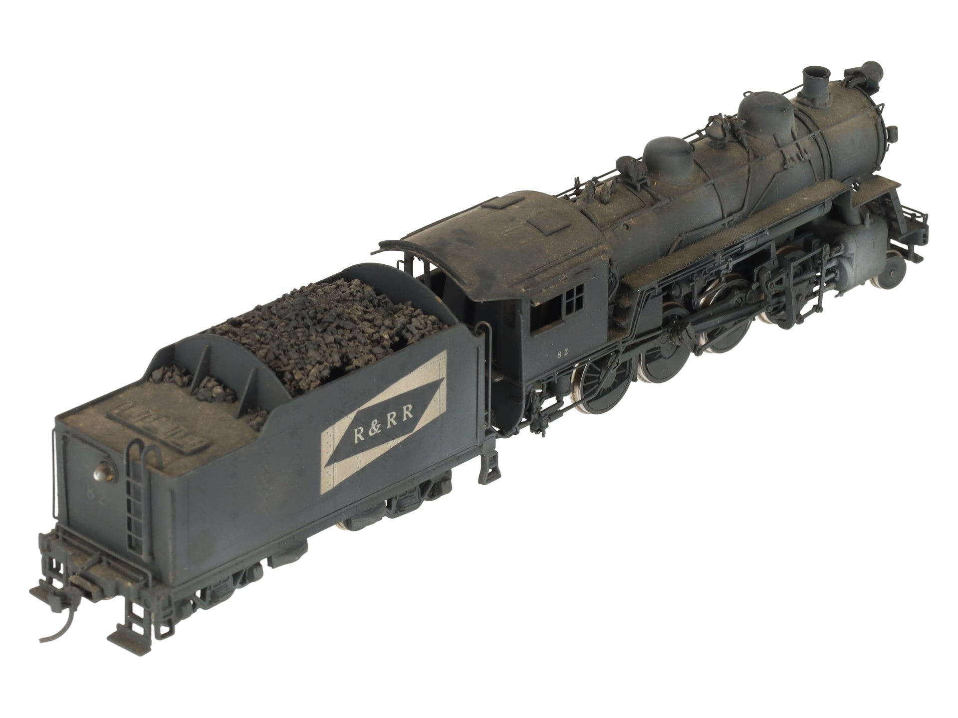 United Scale Models HO Scale 2-8-0 Brass Engine & Tender - Painted EX