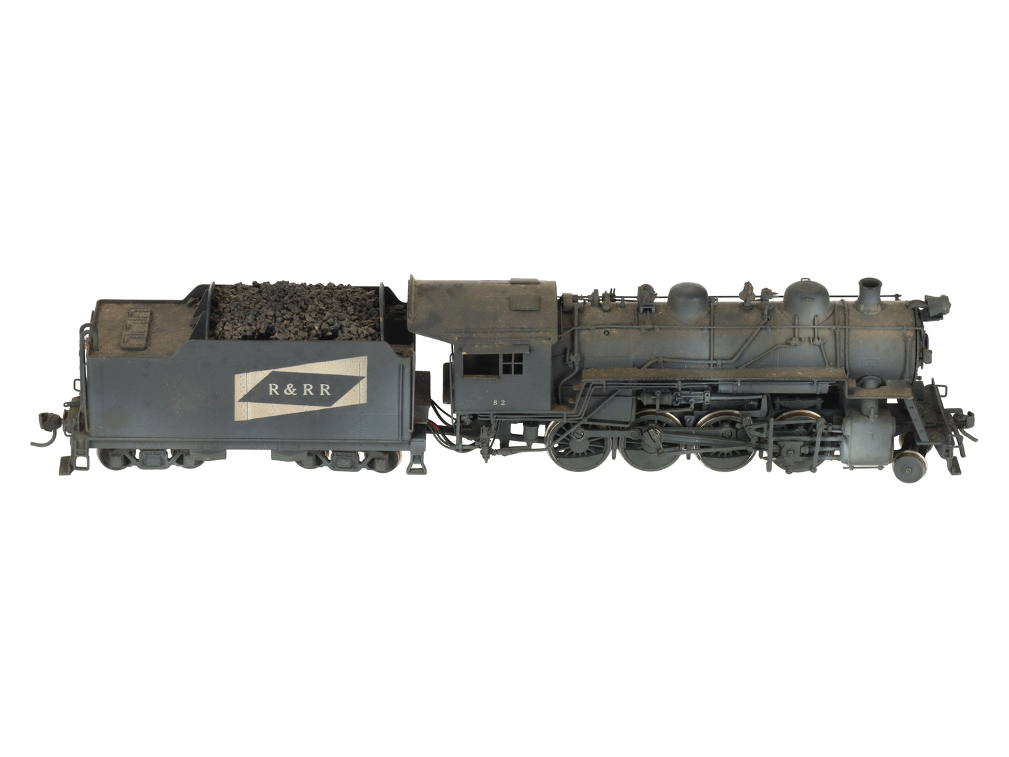 United Scale Models HO Scale 2-8-0 Brass Engine & Tender - Painted EX