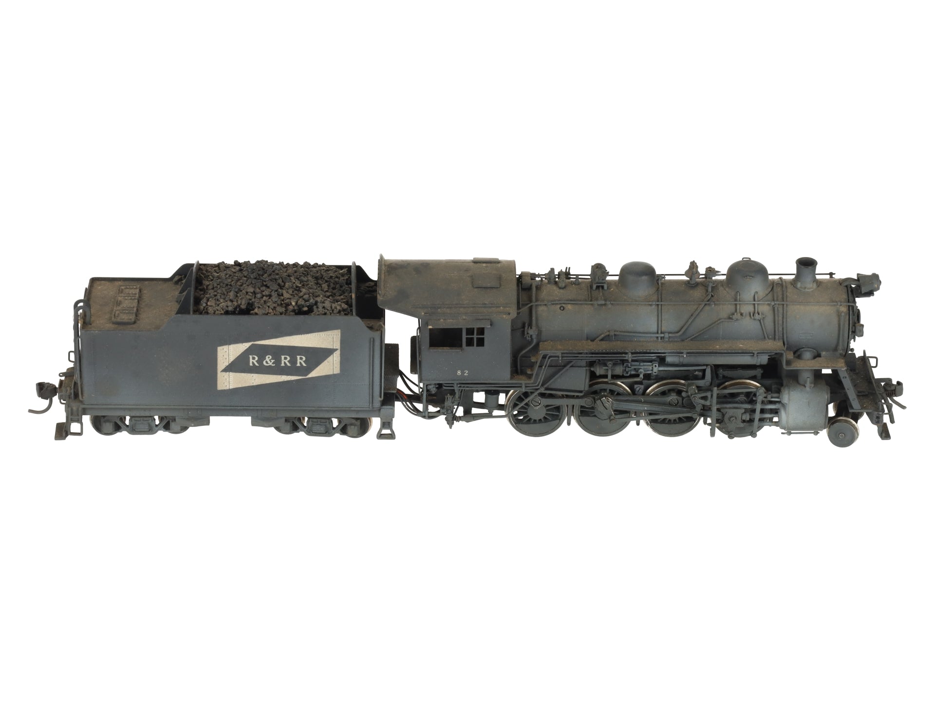 United Scale Models HO Scale 2-8-0 Brass Engine & Tender - Painted EX