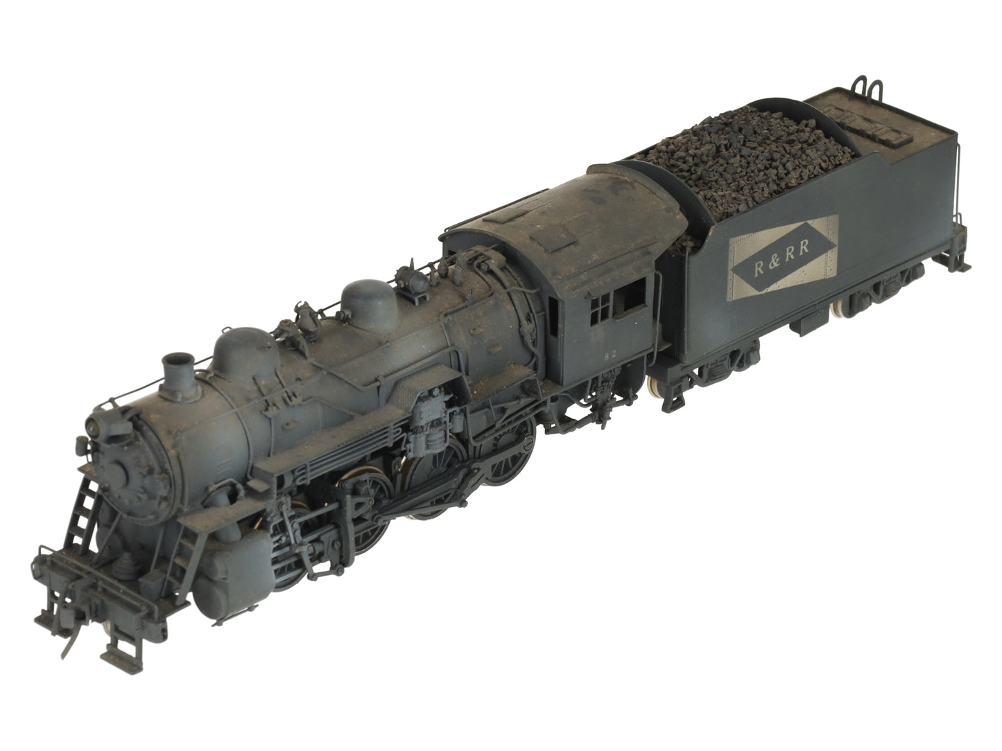 United Scale Models HO Scale 2-8-0 Brass Engine & Tender - Painted EX