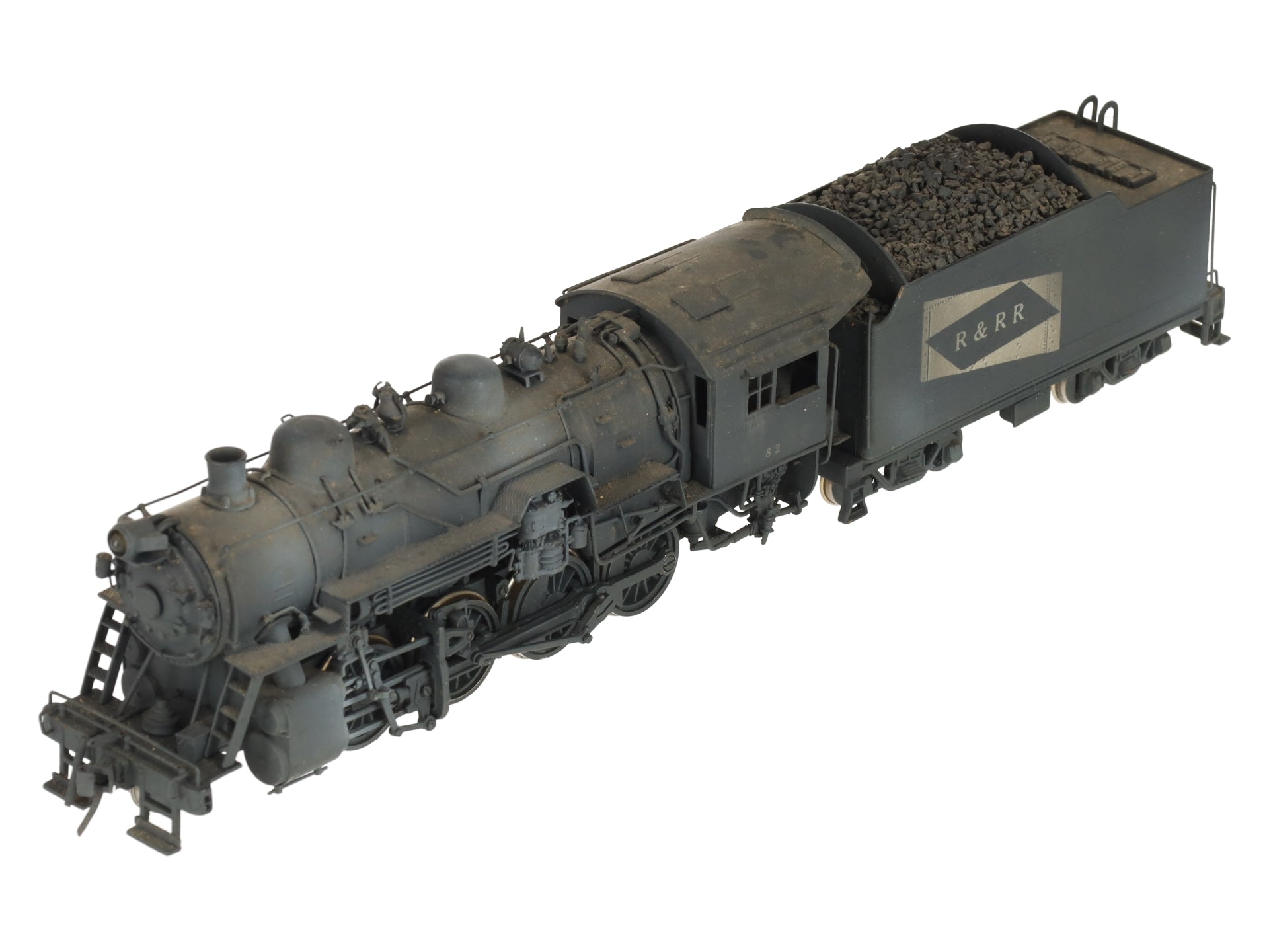 United Scale Models HO Scale 2-8-0 Brass Engine & Tender - Painted EX
