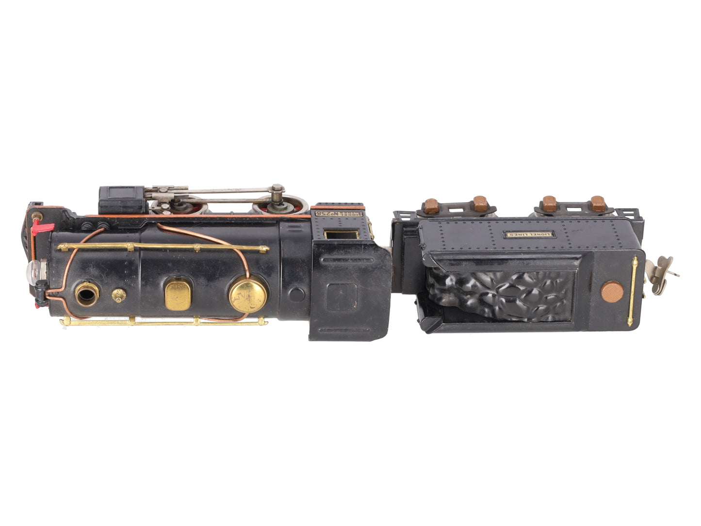 Lionel 258 Vintage O Prewar Tinplate 2-4-0 Steam Locomotive and Tender VG