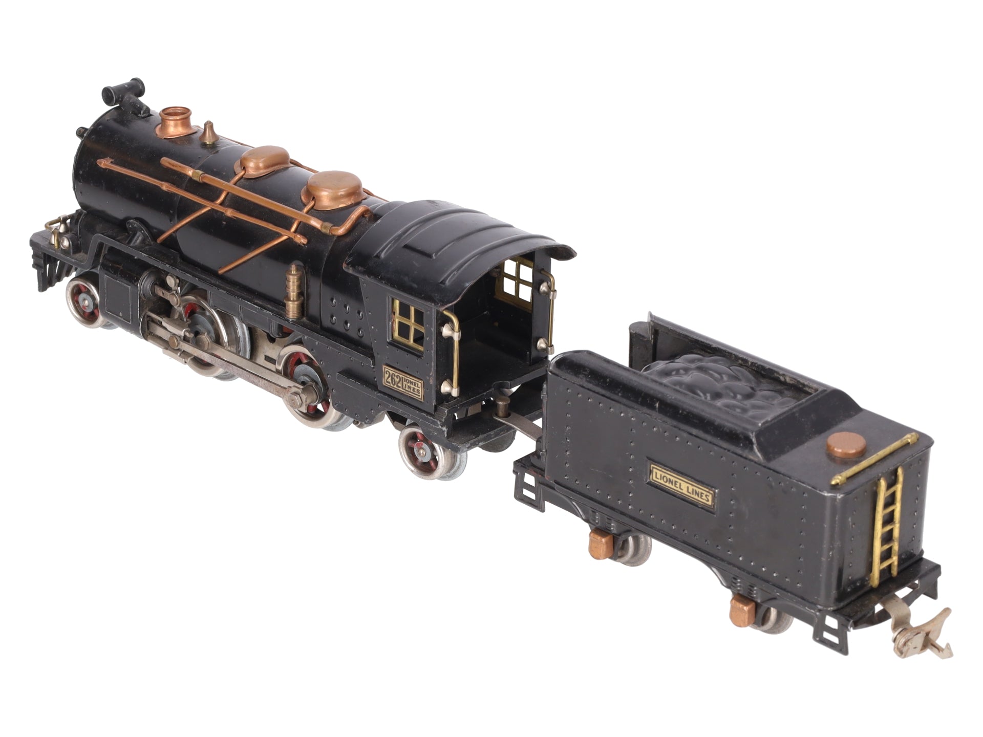 Lionel 262 Vintage O Prewar Tinplate Steam Locomotive & Tender VG