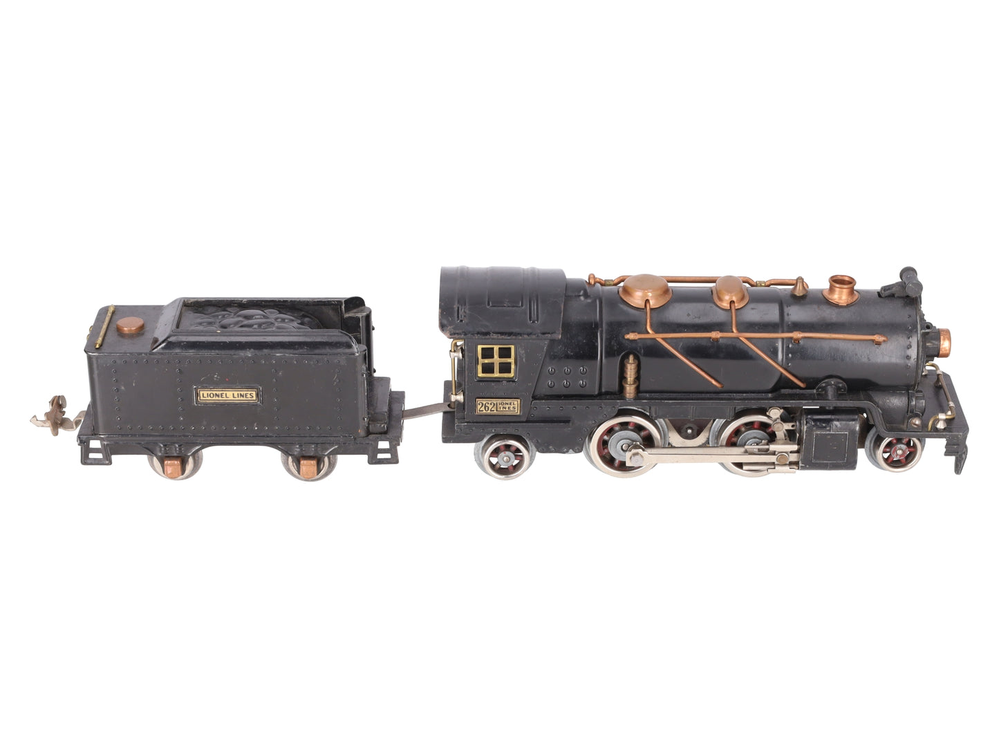 Lionel 262 Vintage O Prewar Tinplate Steam Locomotive & Tender VG