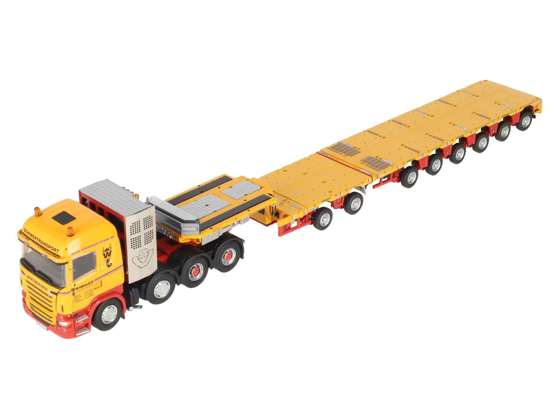 IMC 33-0012 1:50 Scale Wiesbauer MCOPX Truck w/ R6 Highline 8x4 Trailer LN/Box