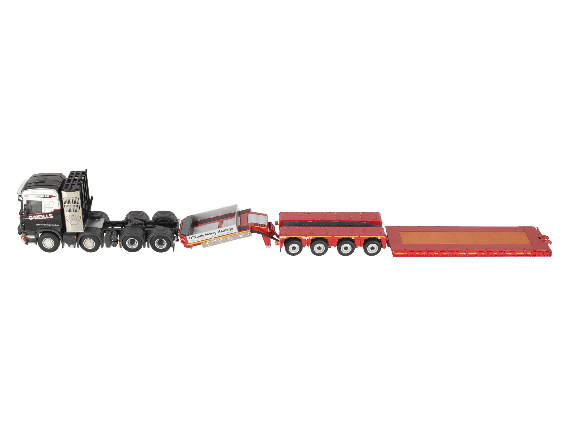 WSI 01-2517 1:50 O'Neills - Scania R5 Highline Tractor with 4-Axle Nooteboom LN/Box