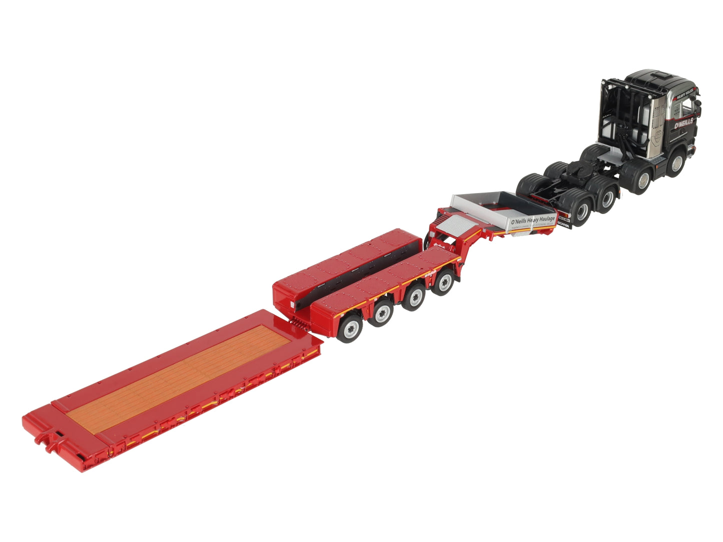 WSI 01-2517 1:50 O'Neills - Scania R5 Highline Tractor with 4-Axle Nooteboom LN/Box