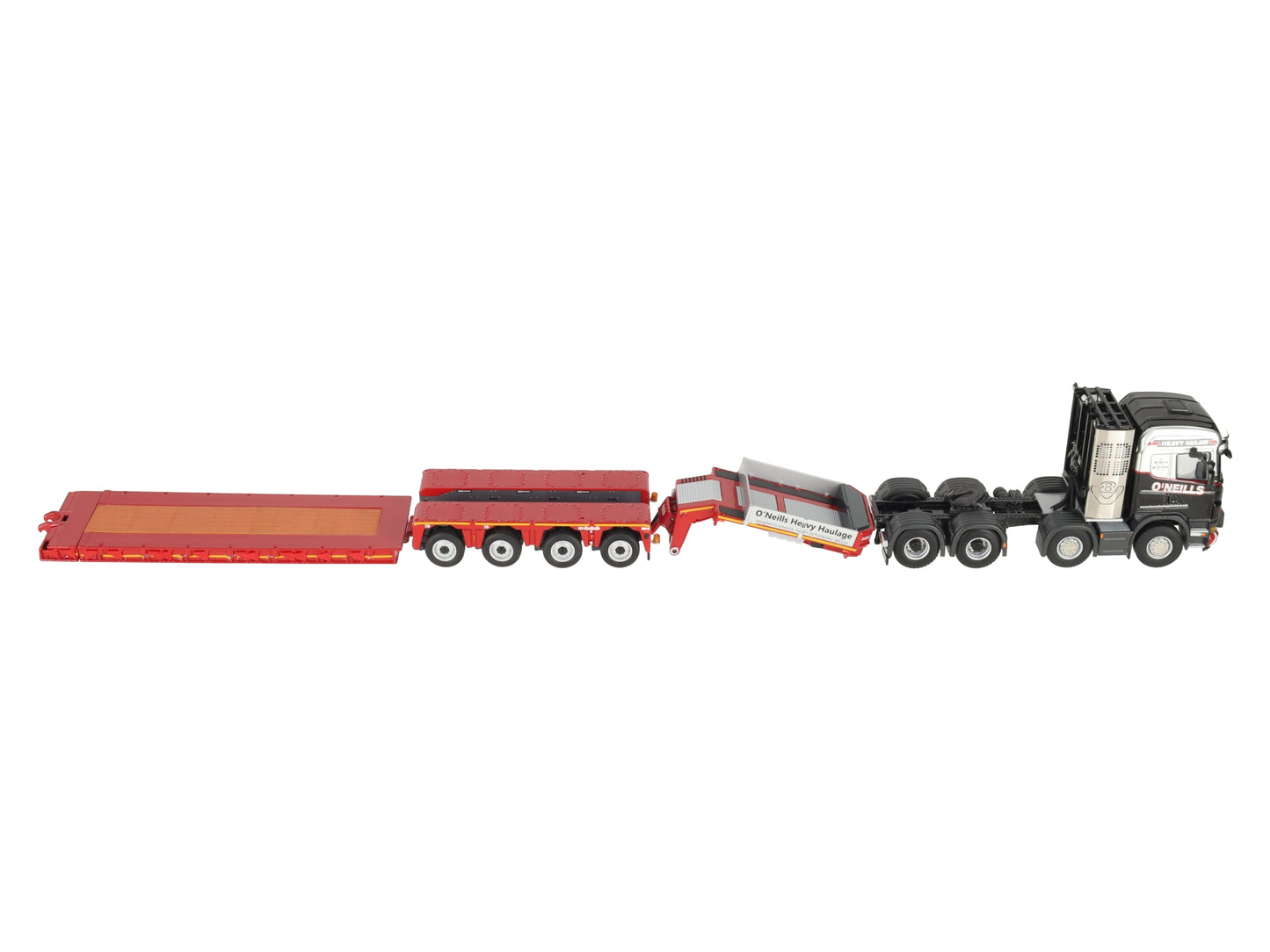 WSI 01-2517 1:50 O'Neills - Scania R5 Highline Tractor with 4-Axle Nooteboom LN/Box