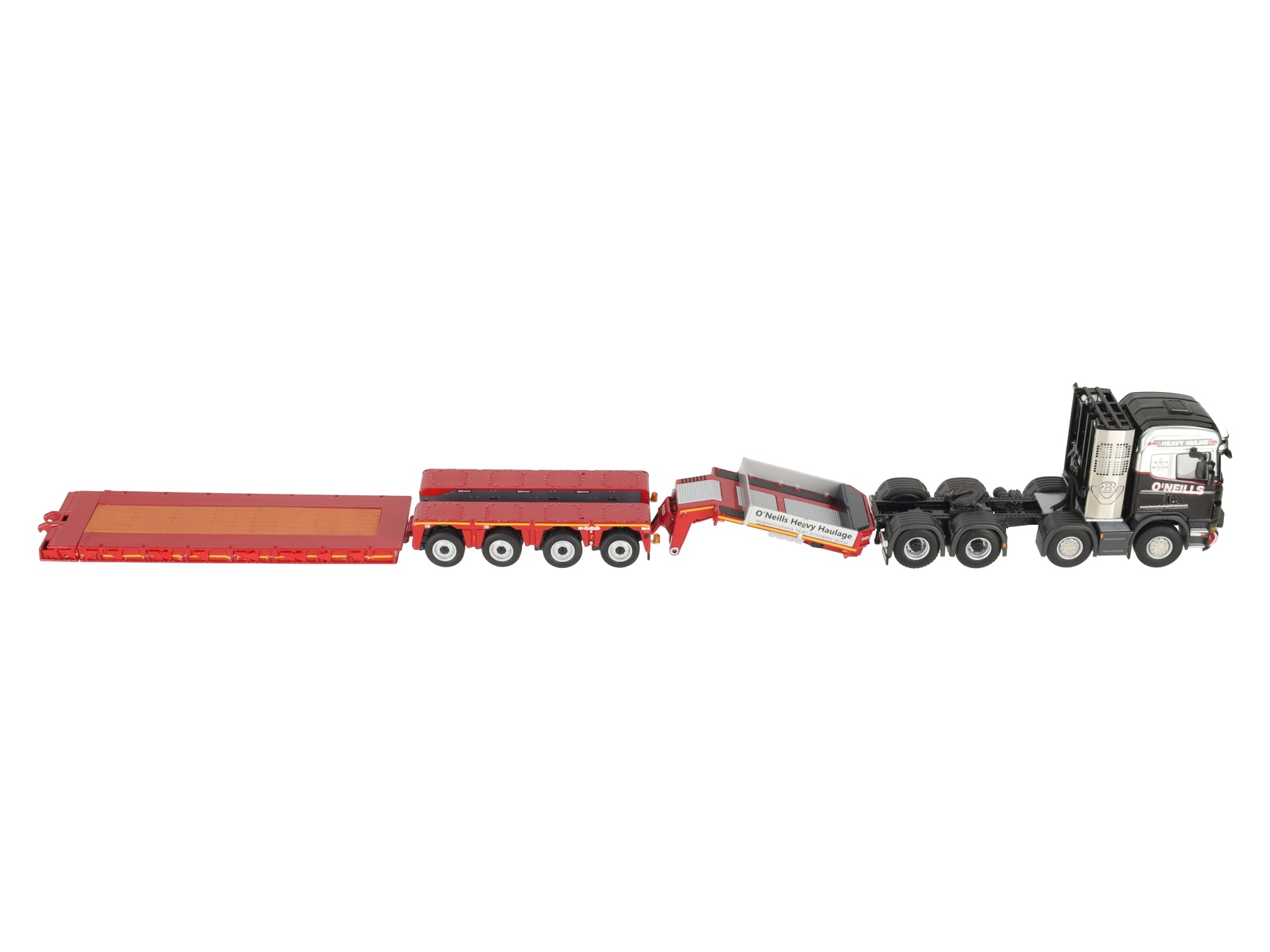 WSI 01-2517 1:50 O'Neills - Scania R5 Highline Tractor with 4-Axle Nooteboom LN/Box