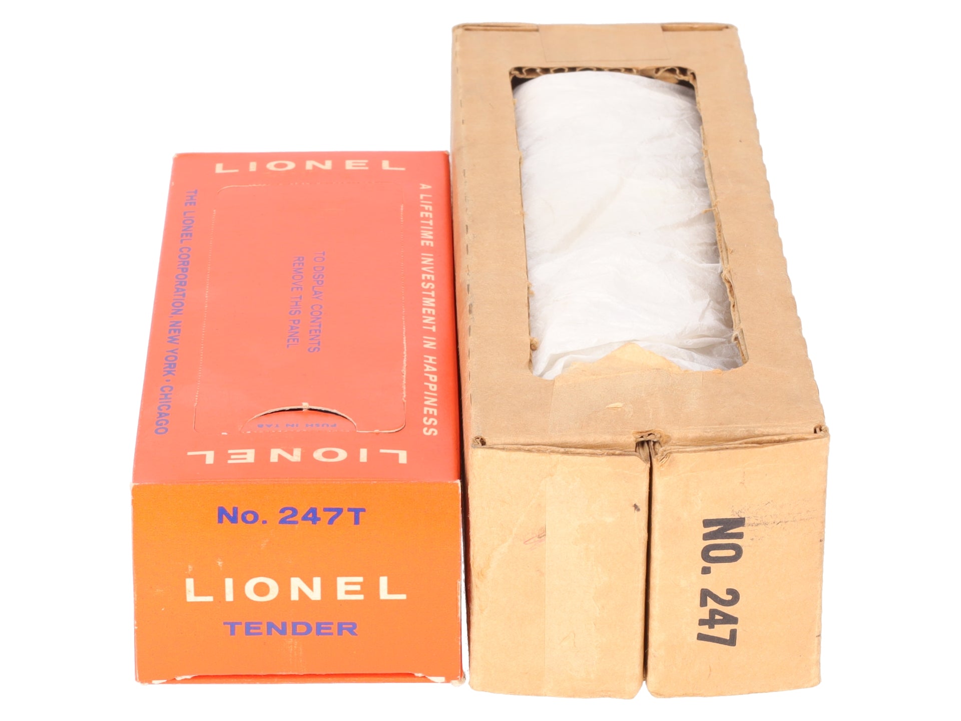 Lionel 247 Vintage O B&O Blue Stripe 2-4-2 Scout Steam Loco with 247T Tender VG/Box