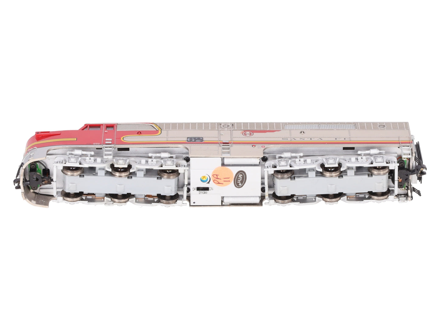 MTH 80-2081-1 HO Scale Santa Fe Alco PA Diesel Locomotive #62 w/Proto-Sound 3.0 EX/Box