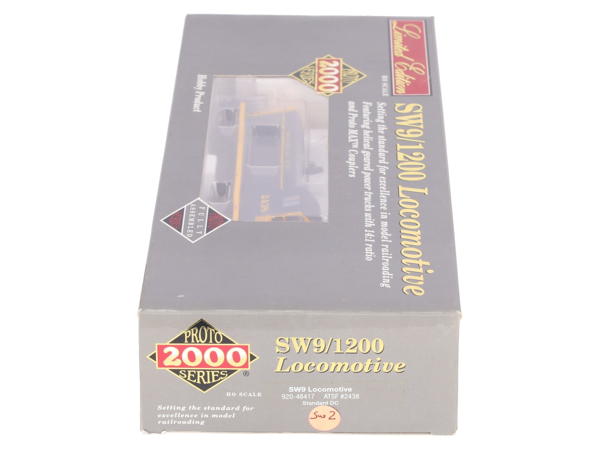 Proto 2000 920-48417 HO Scale Atchison Topeka Santa Fe SW9 Diesel Loco #2438 EX/Box