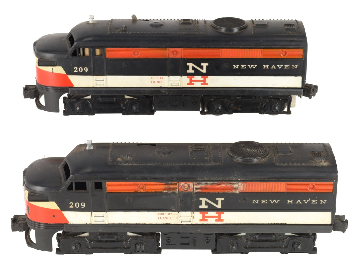 Lionel 209 Vintage O New Haven Alco AA Diesel Locomotive Set VG