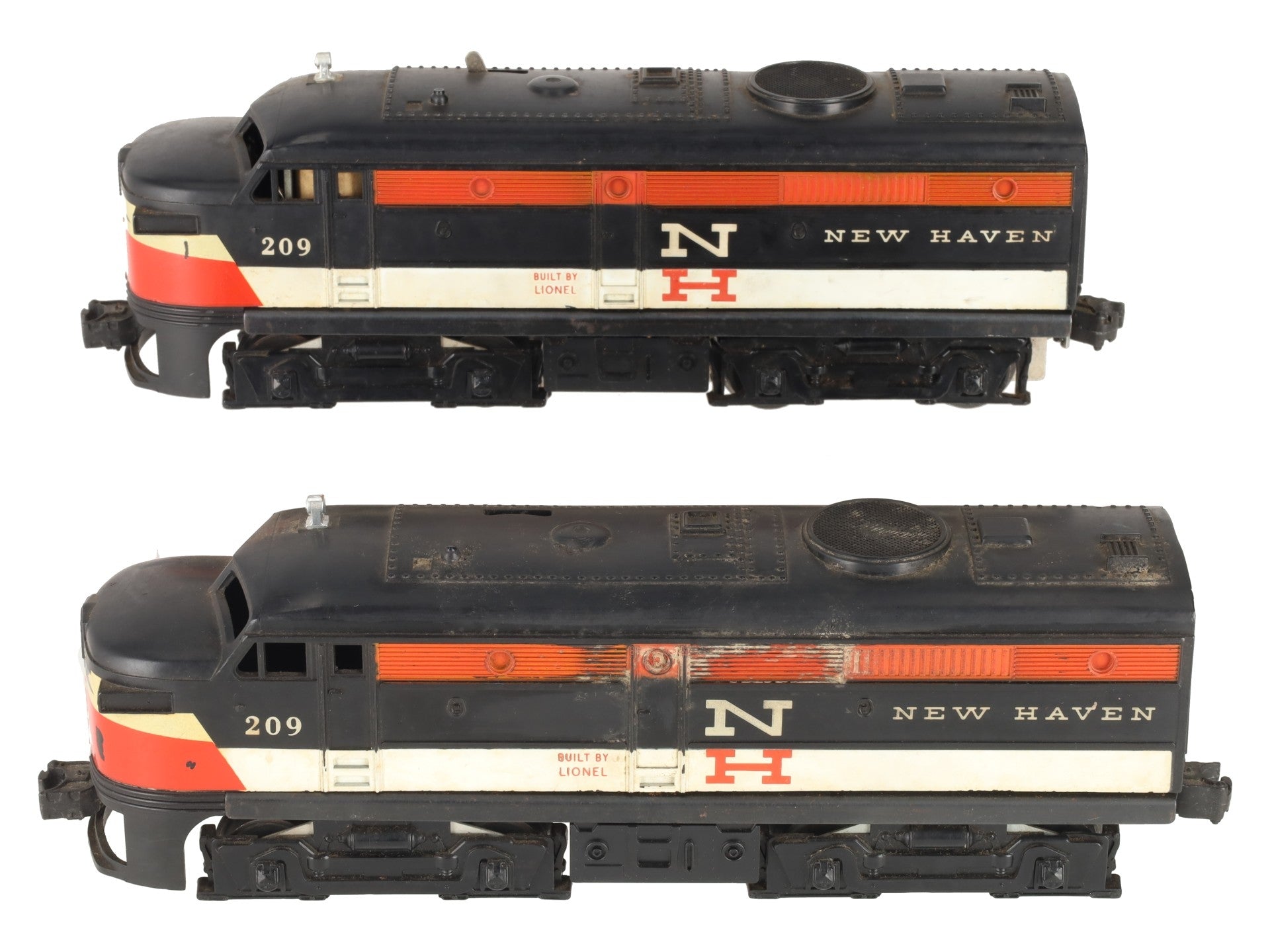 Lionel 209 Vintage O New Haven Alco AA Diesel Locomotive Set VG