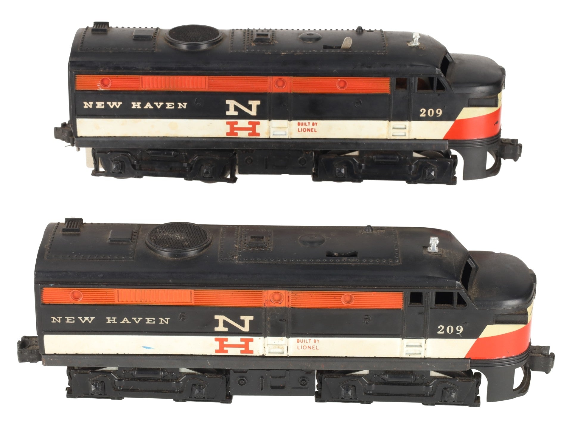 Lionel 209 Vintage O New Haven Alco AA Diesel Locomotive Set VG