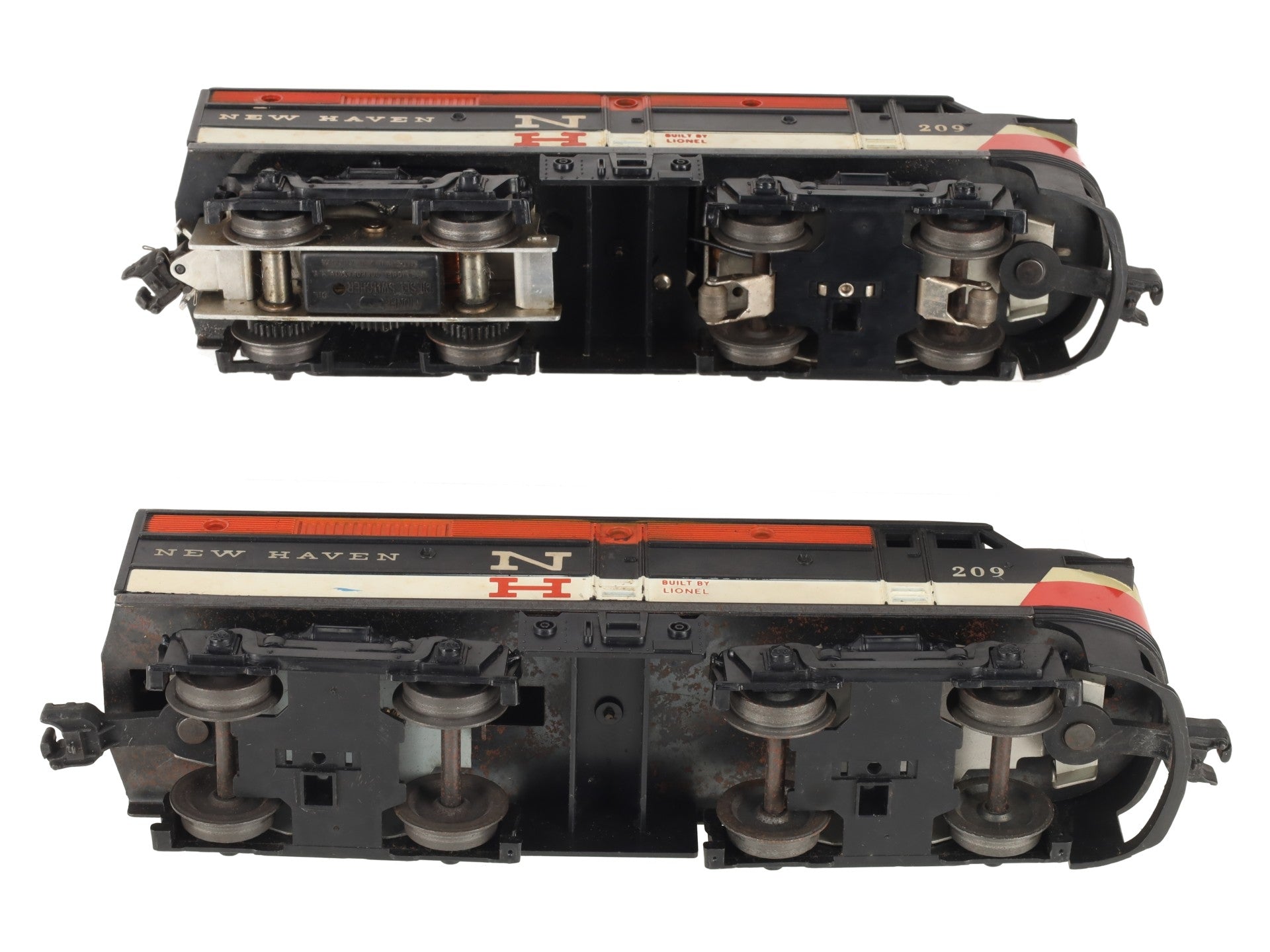 Lionel 209 Vintage O New Haven Alco AA Diesel Locomotive Set VG
