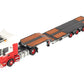 WSI 01-1145 1:50 Scale Wagenborg R Highline 4x2 Tractor, Semi-Low Loader w/ Pipe LN/Box