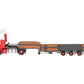 WSI 01-1145 1:50 Scale Wagenborg R Highline 4x2 Tractor, Semi-Low Loader w/ Pipe LN/Box