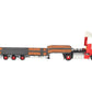 WSI 01-1145 1:50 Scale Wagenborg R Highline 4x2 Tractor, Semi-Low Loader w/ Pipe LN/Box