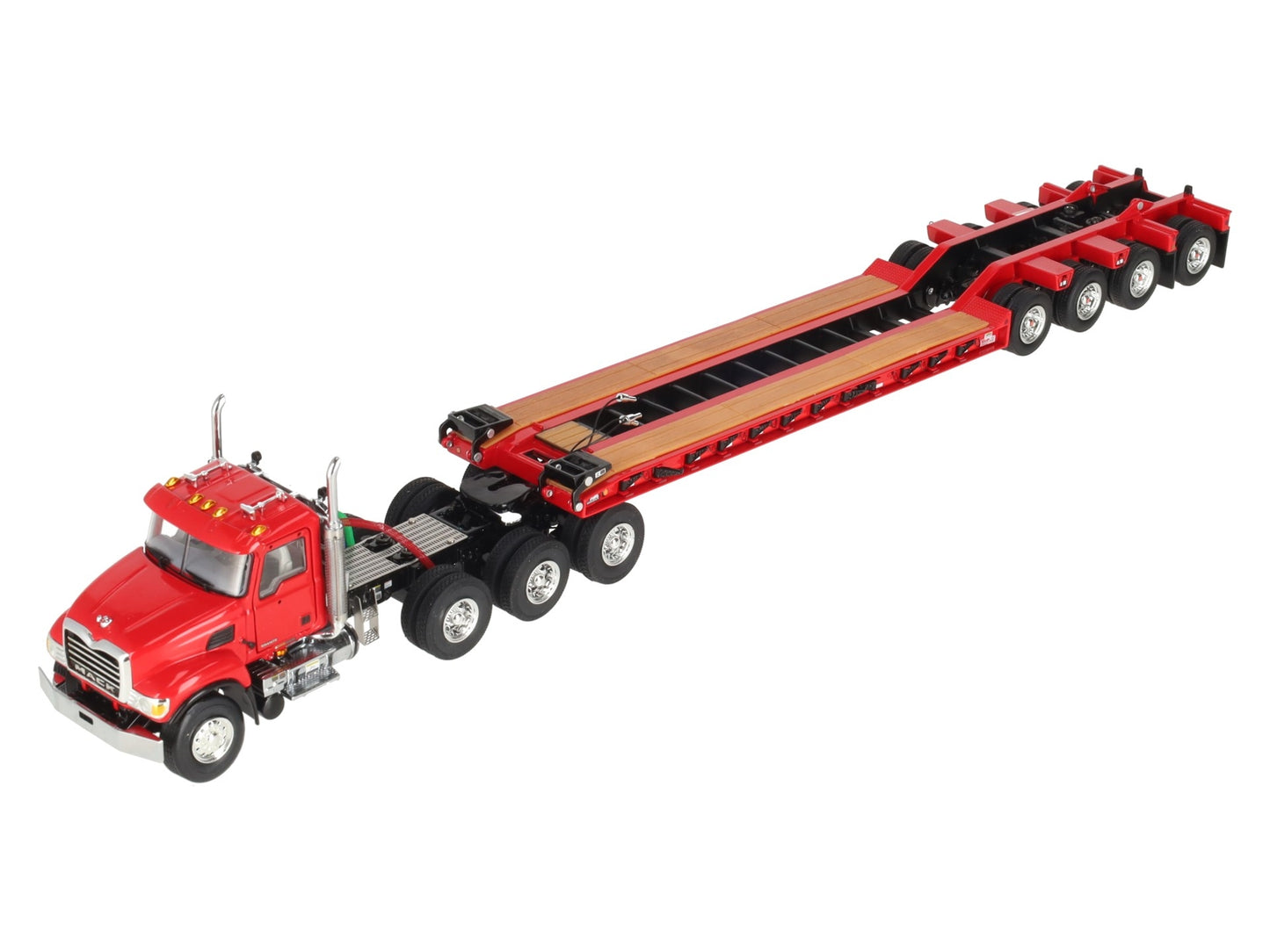 WSI 33-2006 1:50 Mack Granite 8x4 Day Cab with Rogers 4-Axle Flip Lowboy Trailer LN/Box