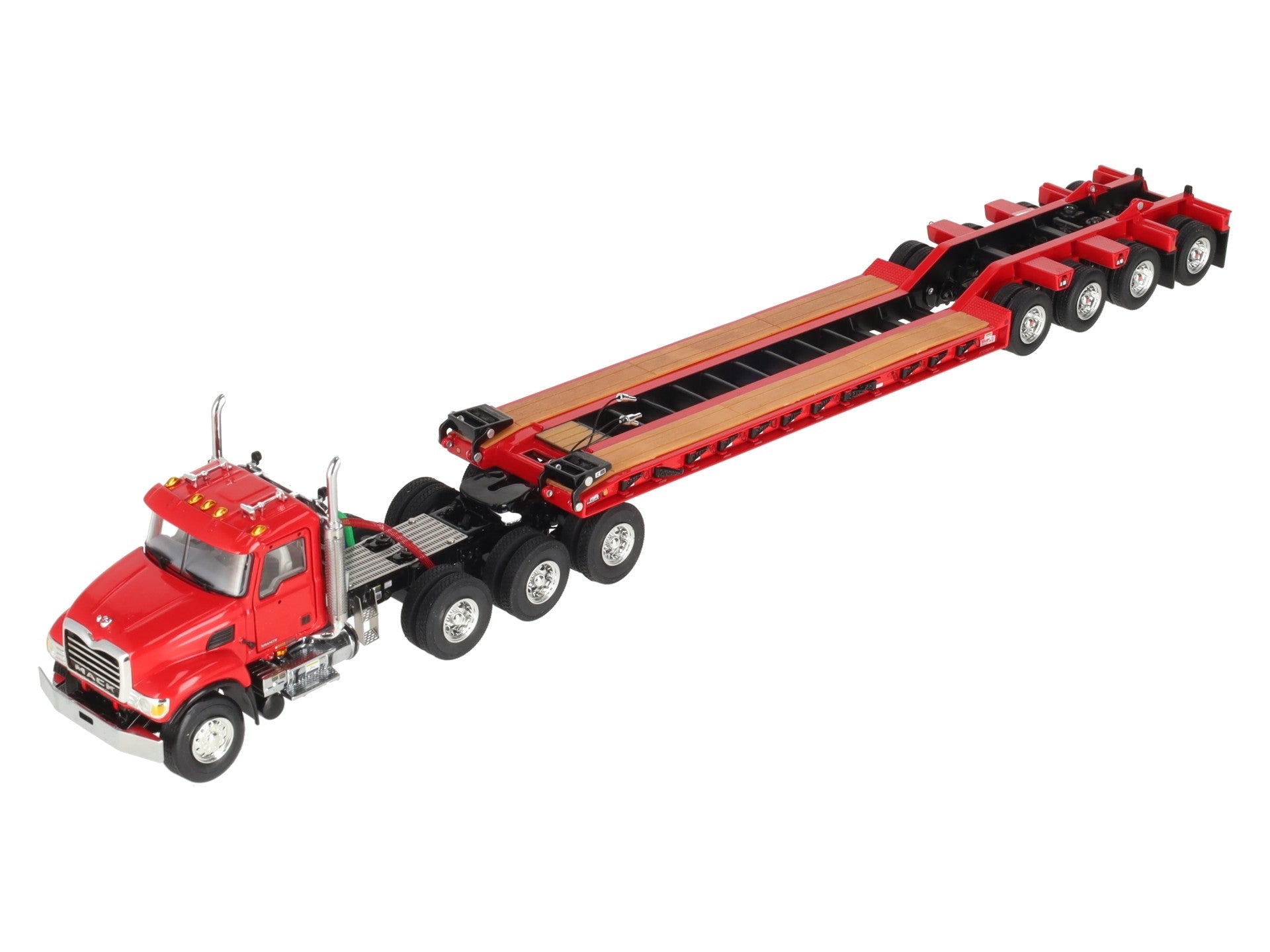 WSI 33-2006 1:50 Mack Granite 8x4 Day Cab with Rogers 4-Axle Flip Lowboy Trailer LN/Box
