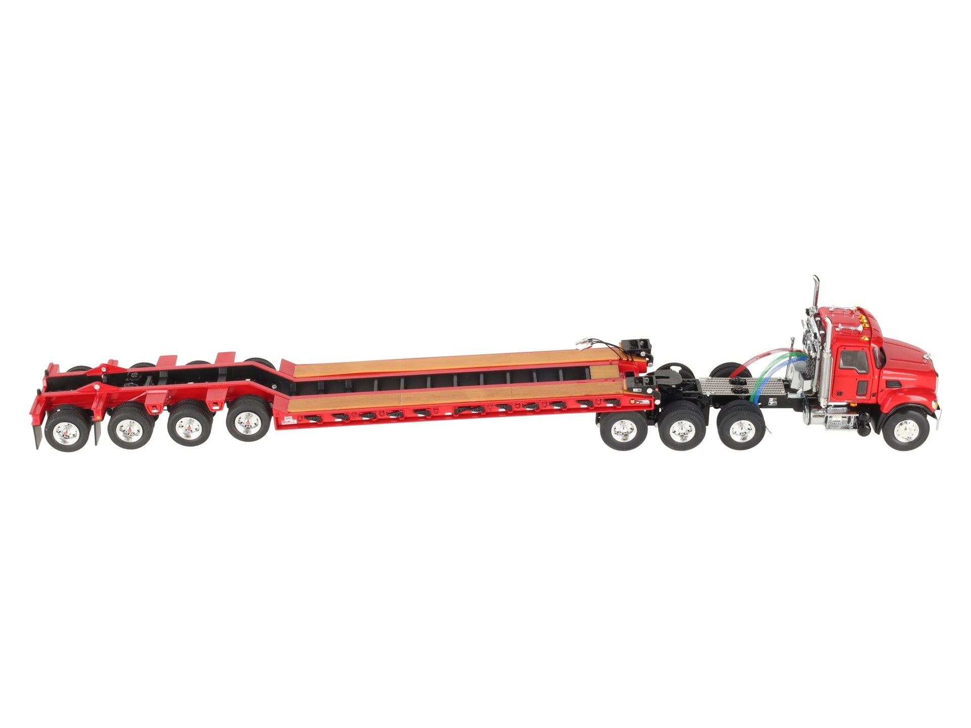 WSI 33-2006 1:50 Mack Granite 8x4 Day Cab with Rogers 4-Axle Flip Lowboy Trailer LN/Box