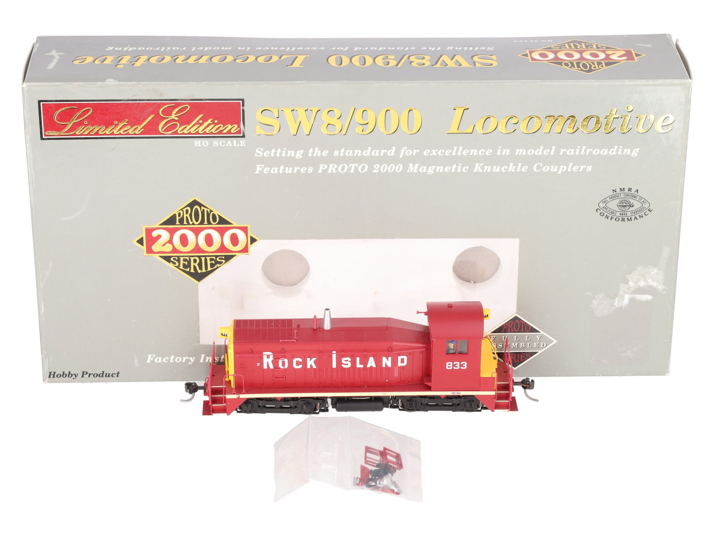 Proto 2000 920-31467 HO Scale Chicago Rock Island & Pacific SW8/900 #833 EX/Box