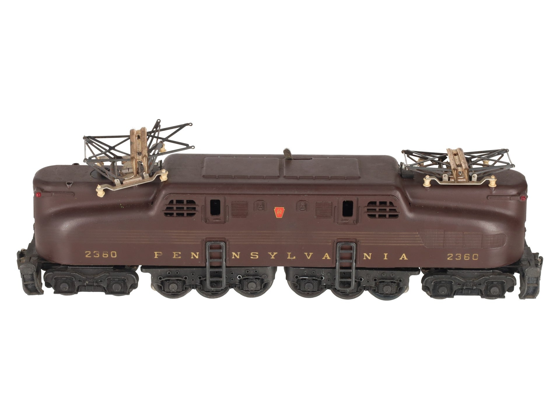 Lionel 2360 Vintage O Pennsylvania 5-Stripe Tuscan GG-1 Electric Locomotive VG