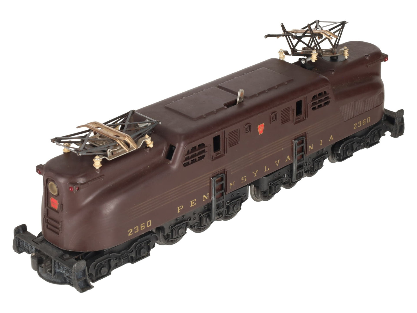 Lionel 2360 Vintage O Pennsylvania 5-Stripe Tuscan GG-1 Electric Locomotive VG