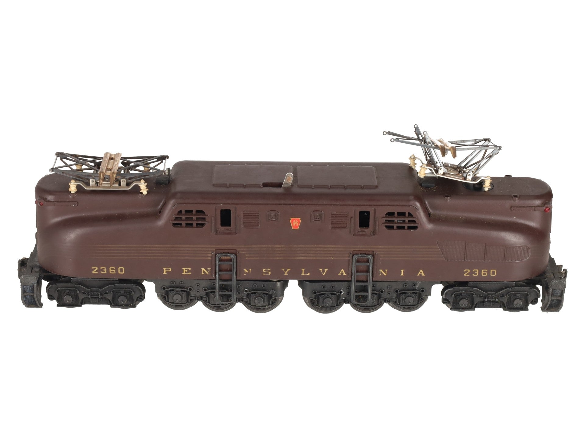 Lionel 2360 Vintage O Pennsylvania 5-Stripe Tuscan GG-1 Electric Locomotive VG
