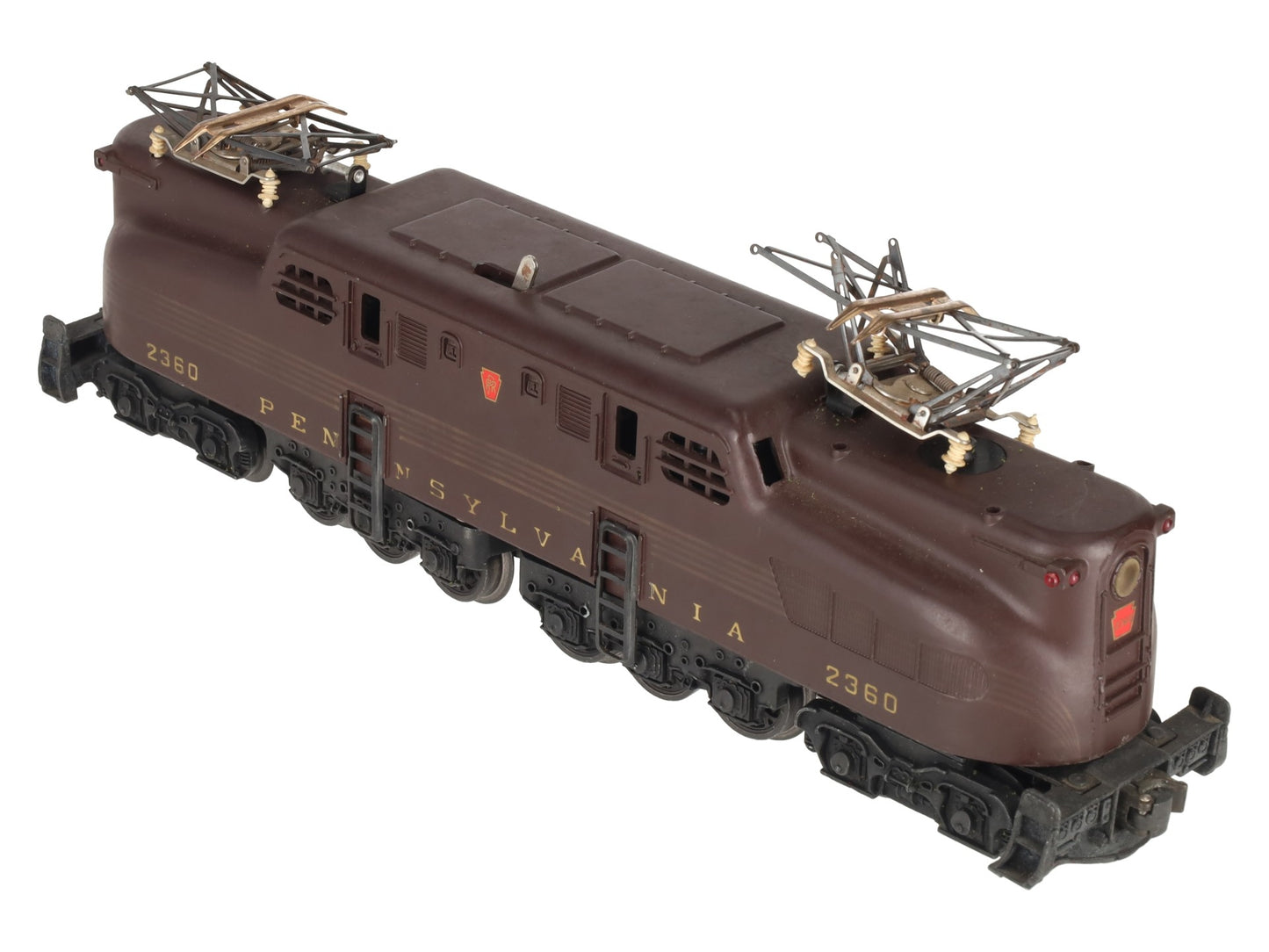 Lionel 2360 Vintage O Pennsylvania 5-Stripe Tuscan GG-1 Electric Locomotive VG