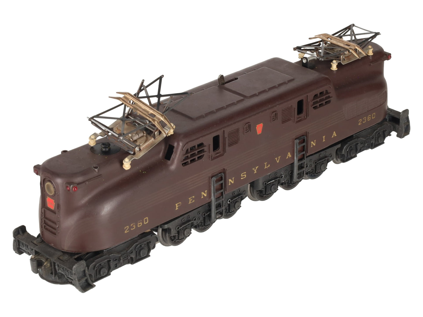Lionel 2360 Vintage O Pennsylvania 5-Stripe Tuscan GG-1 Electric Locomotive VG