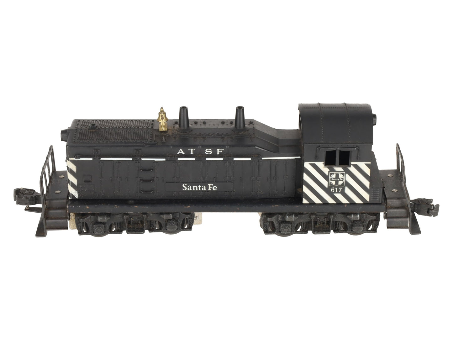 Lionel 617 Vintage O Santa Fe ATSF Diesel Switcher with Zebra Stripes - RARE VG