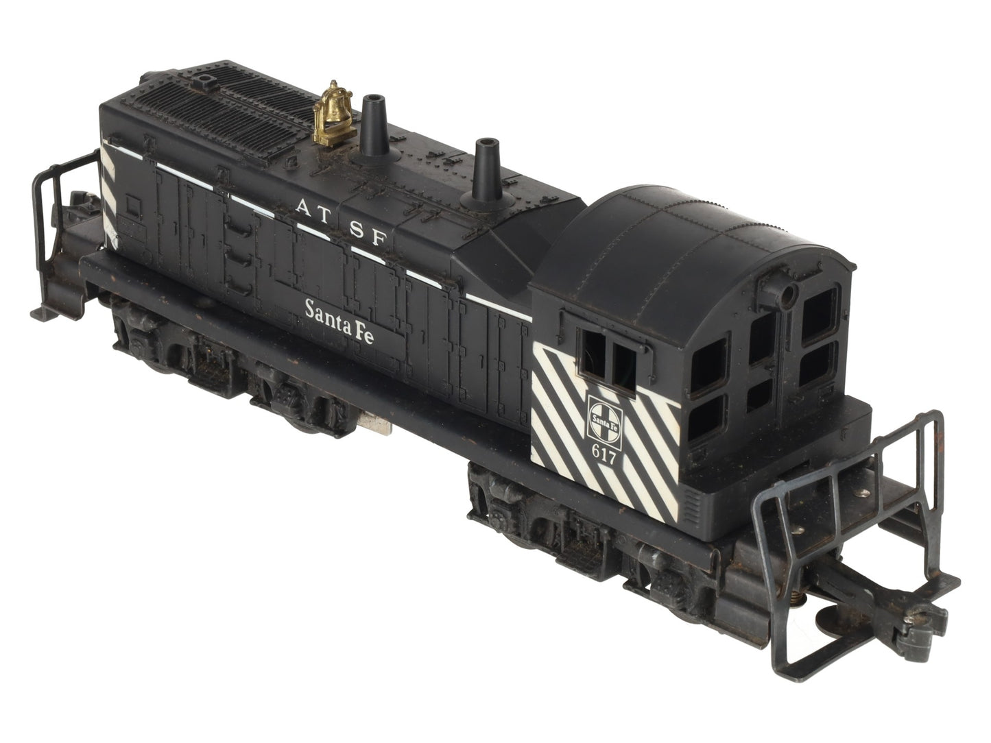 Lionel 617 Vintage O Santa Fe ATSF Diesel Switcher with Zebra Stripes - RARE VG