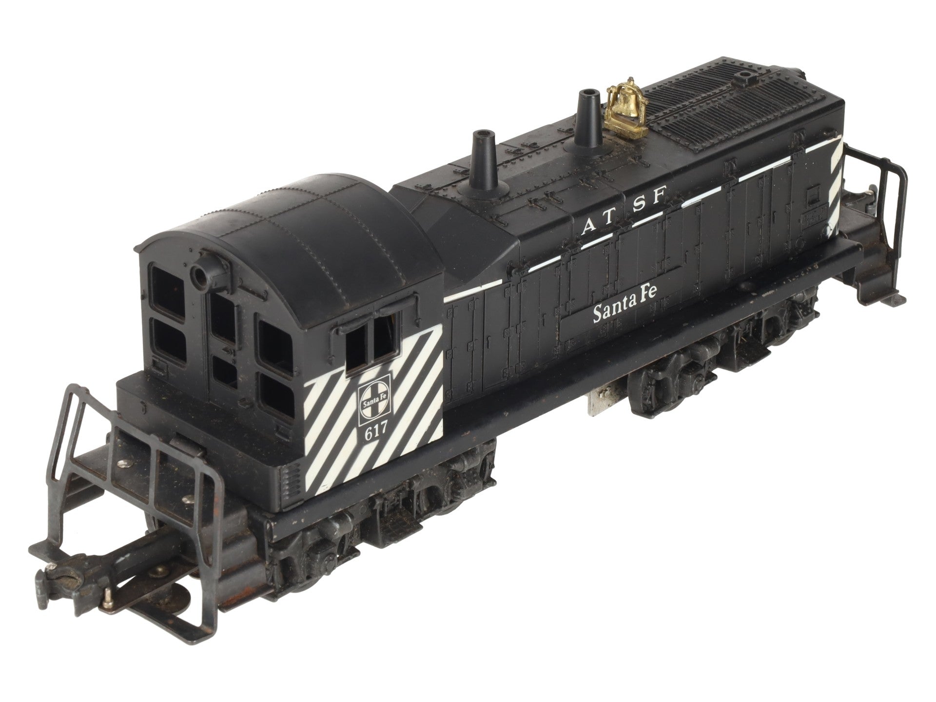 Lionel 617 Vintage O Santa Fe ATSF Diesel Switcher with Zebra Stripes - RARE VG