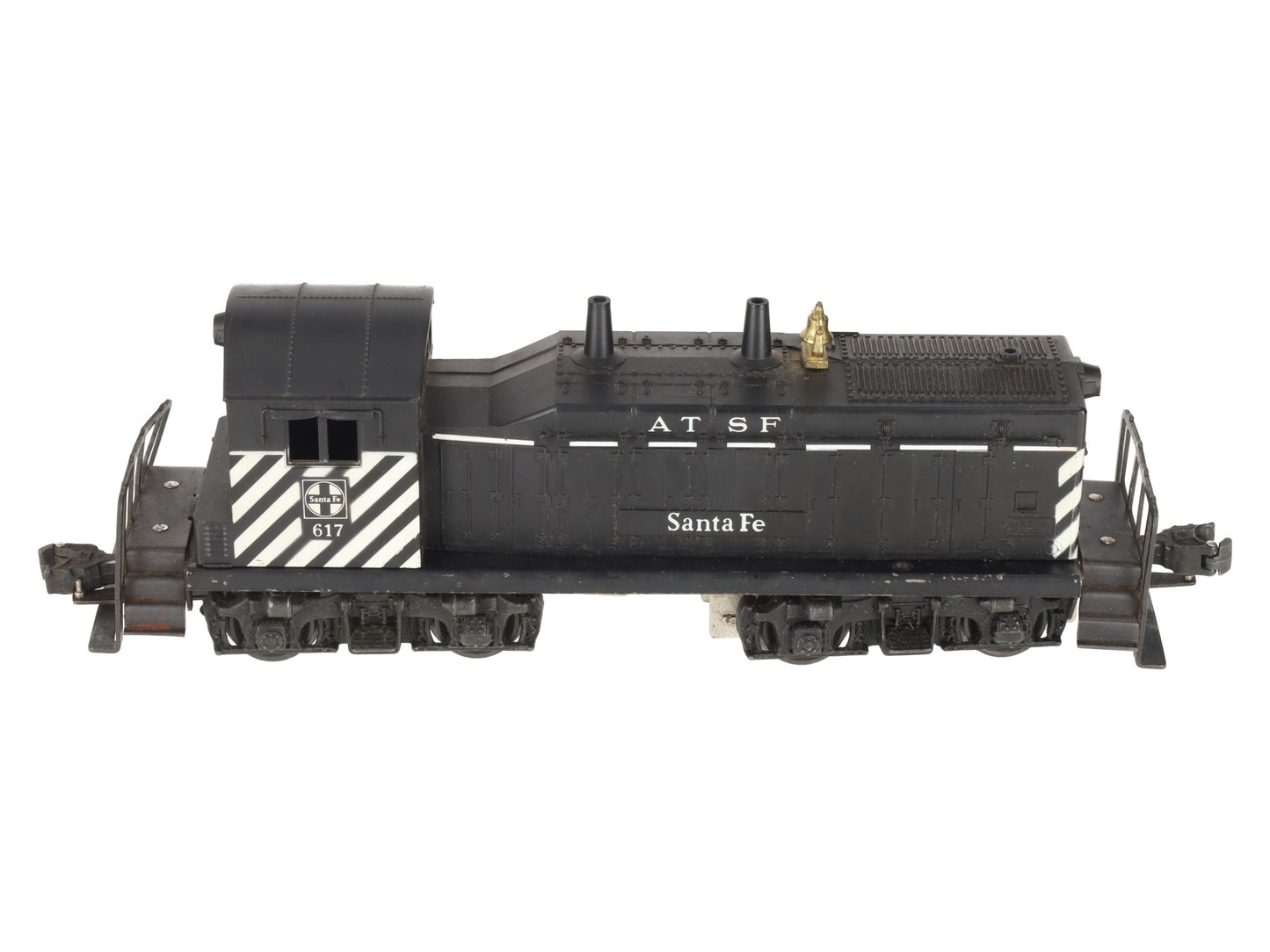 Lionel 617 Vintage O Santa Fe ATSF Diesel Switcher with Zebra Stripes - RARE VG