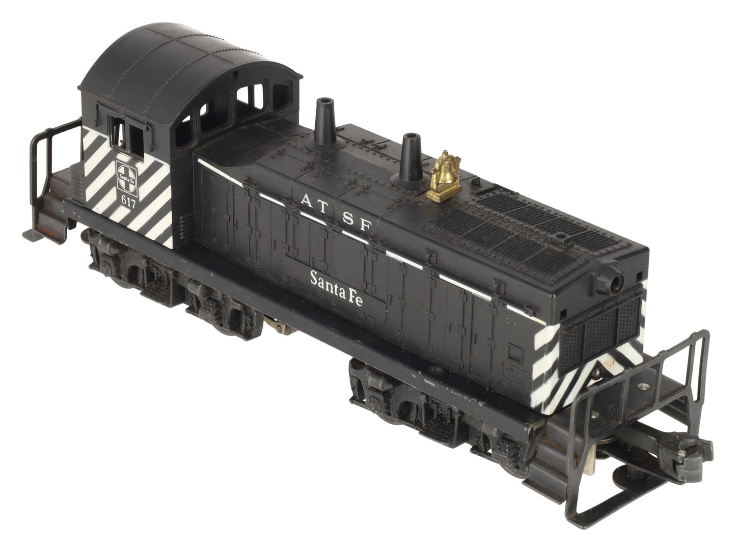 Lionel 617 Vintage O Santa Fe ATSF Diesel Switcher with Zebra Stripes - RARE VG