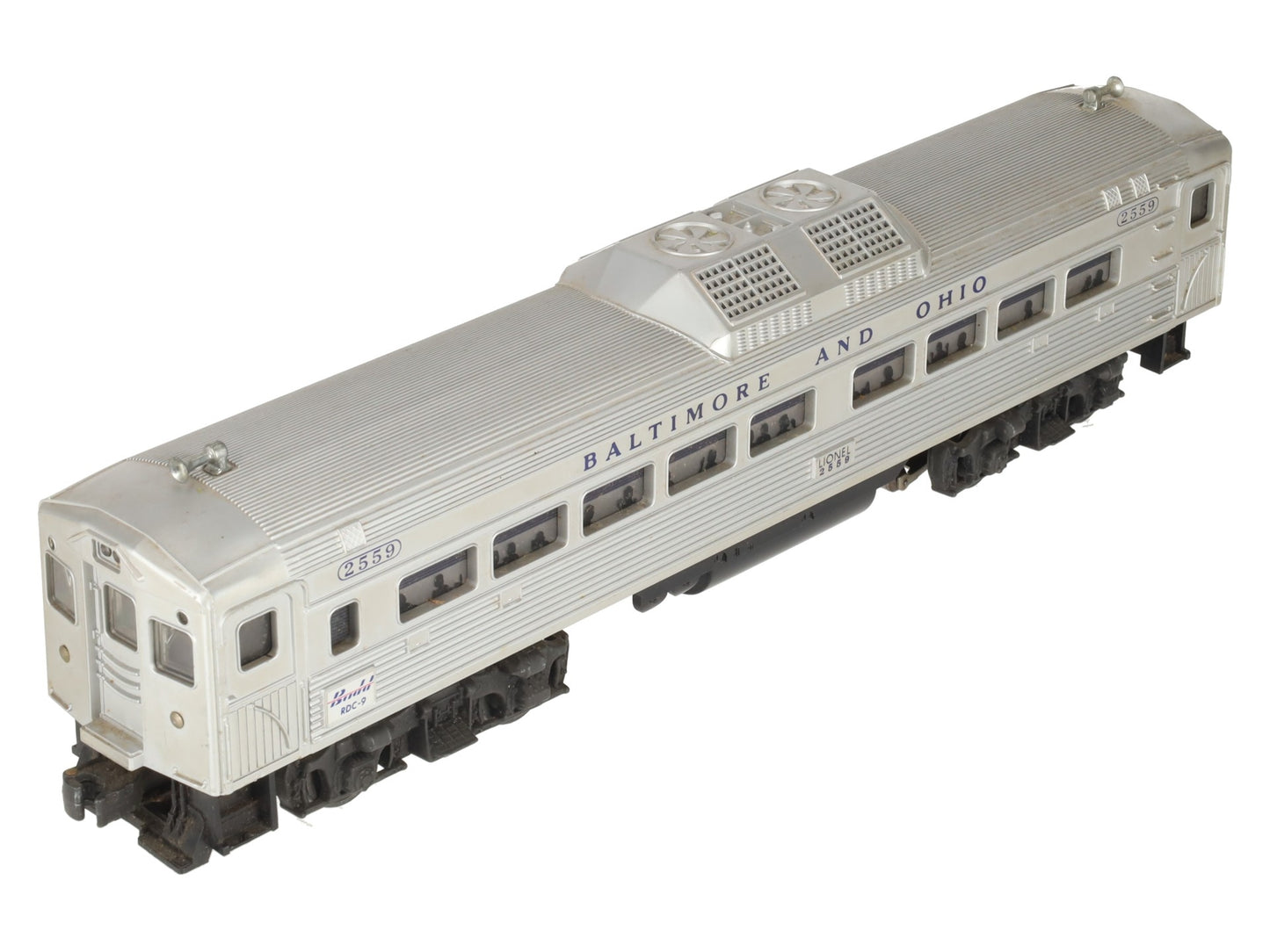 Lionel 2559 Vintage O Baltimore & Ohio RDC Non-Powered Passenger Car VG