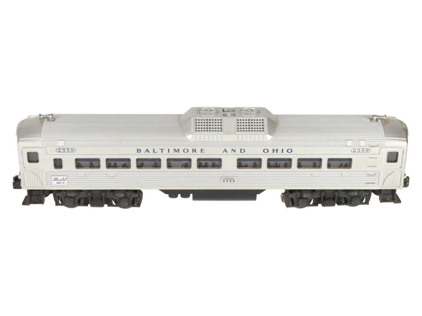 Lionel 2559 Vintage O Baltimore & Ohio RDC Non-Powered Passenger Car VG