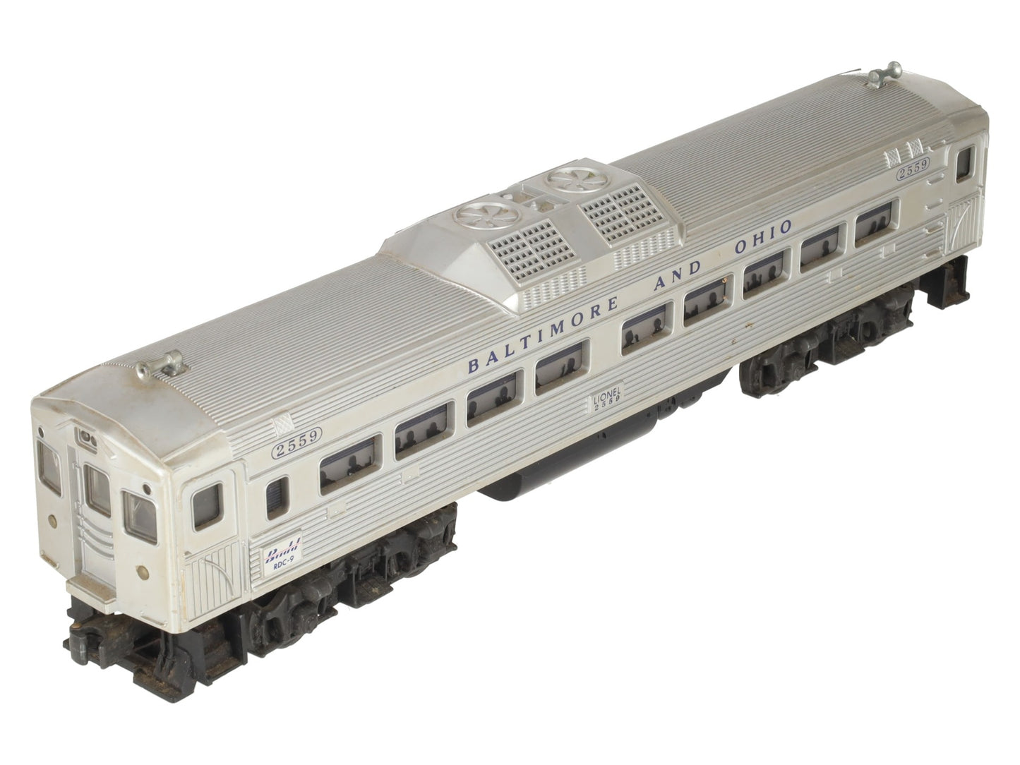 Lionel 2559 Vintage O Baltimore & Ohio RDC Non-Powered Passenger Car VG