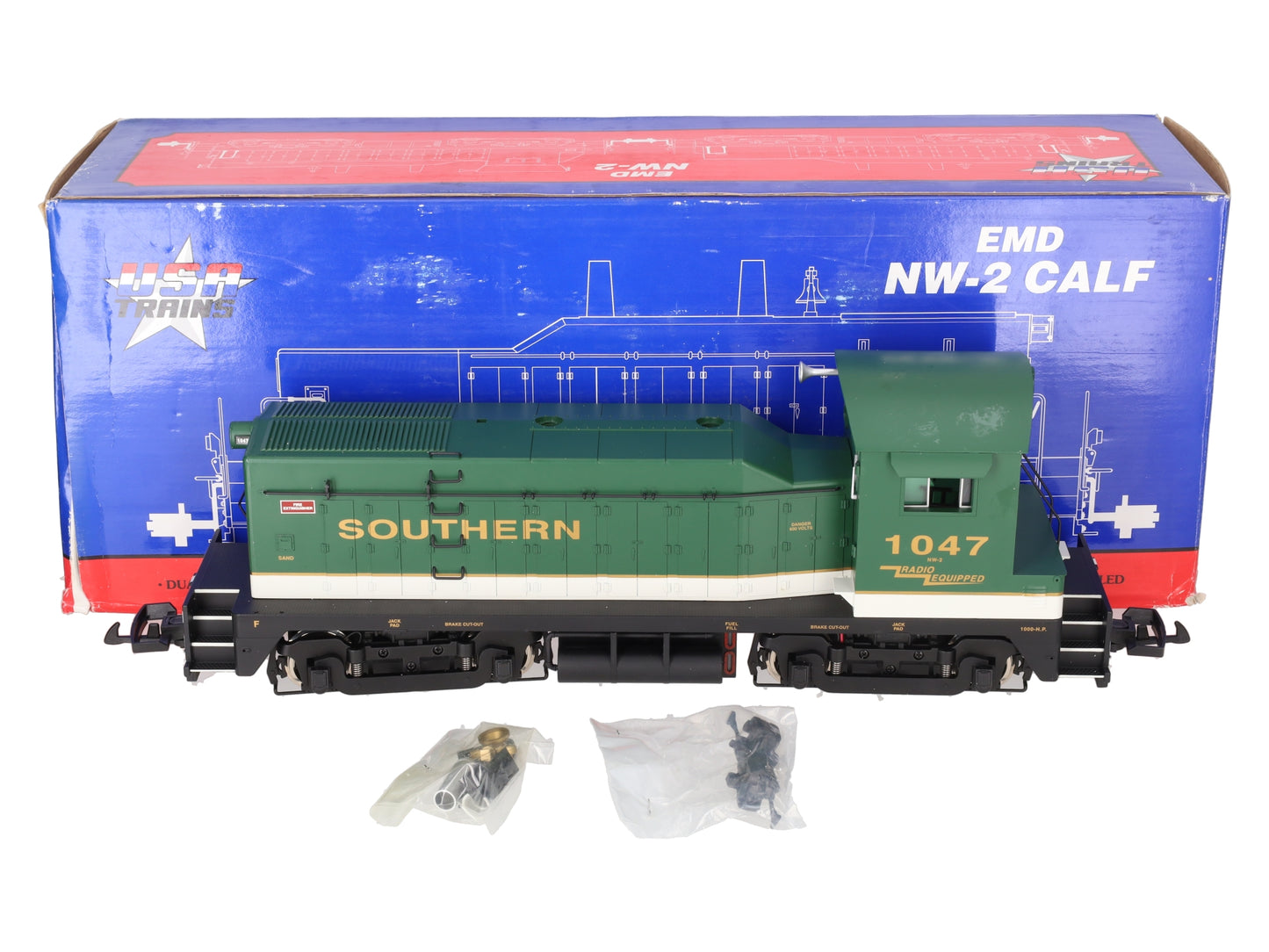 USA Trains 22029 G Scale Southern NW-2 Diesel Switcher #1047 EX/Box