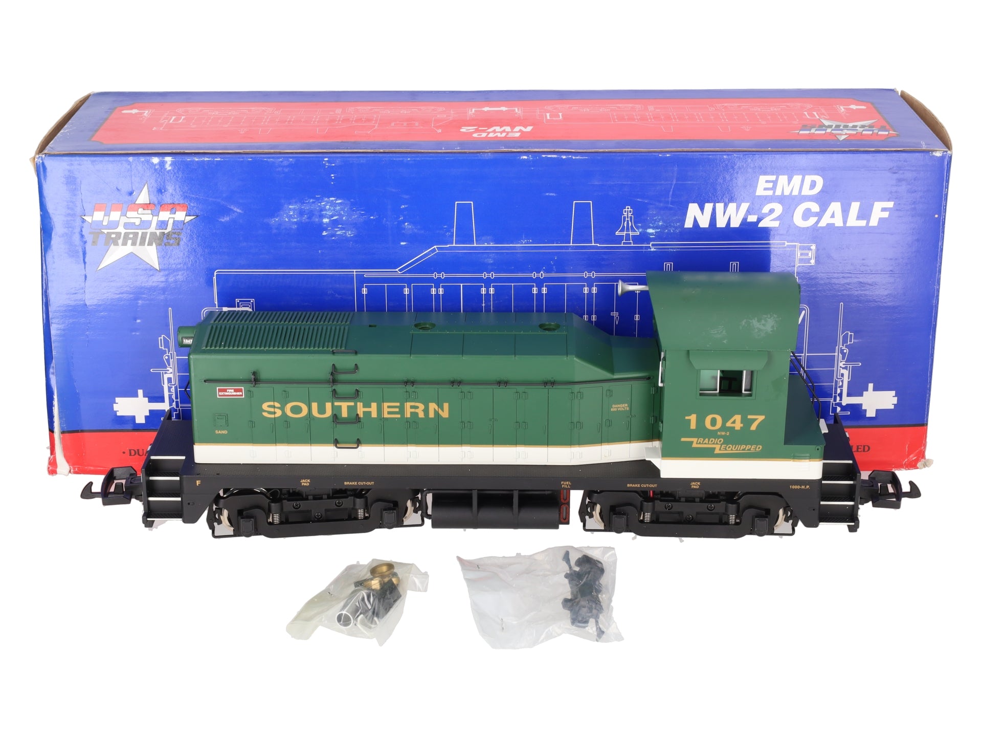 USA Trains 22029 G Scale Southern NW-2 Diesel Switcher #1047 EX/Box