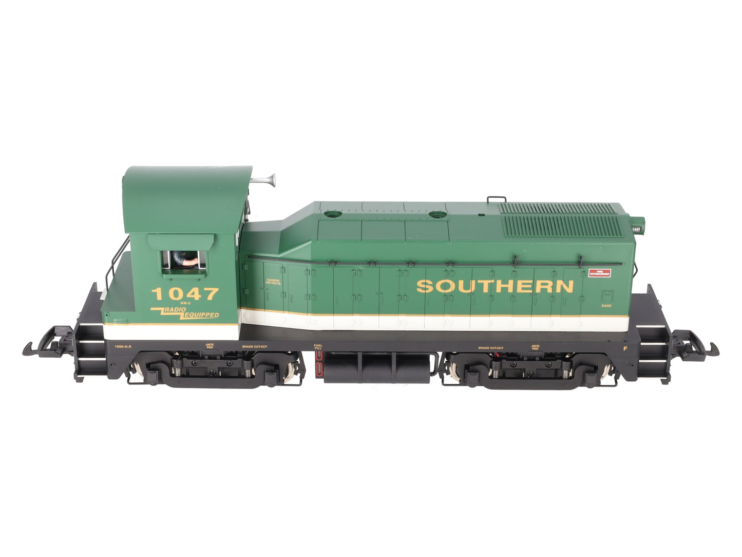 USA Trains 22029 G Scale Southern NW-2 Diesel Switcher #1047 EX/Box