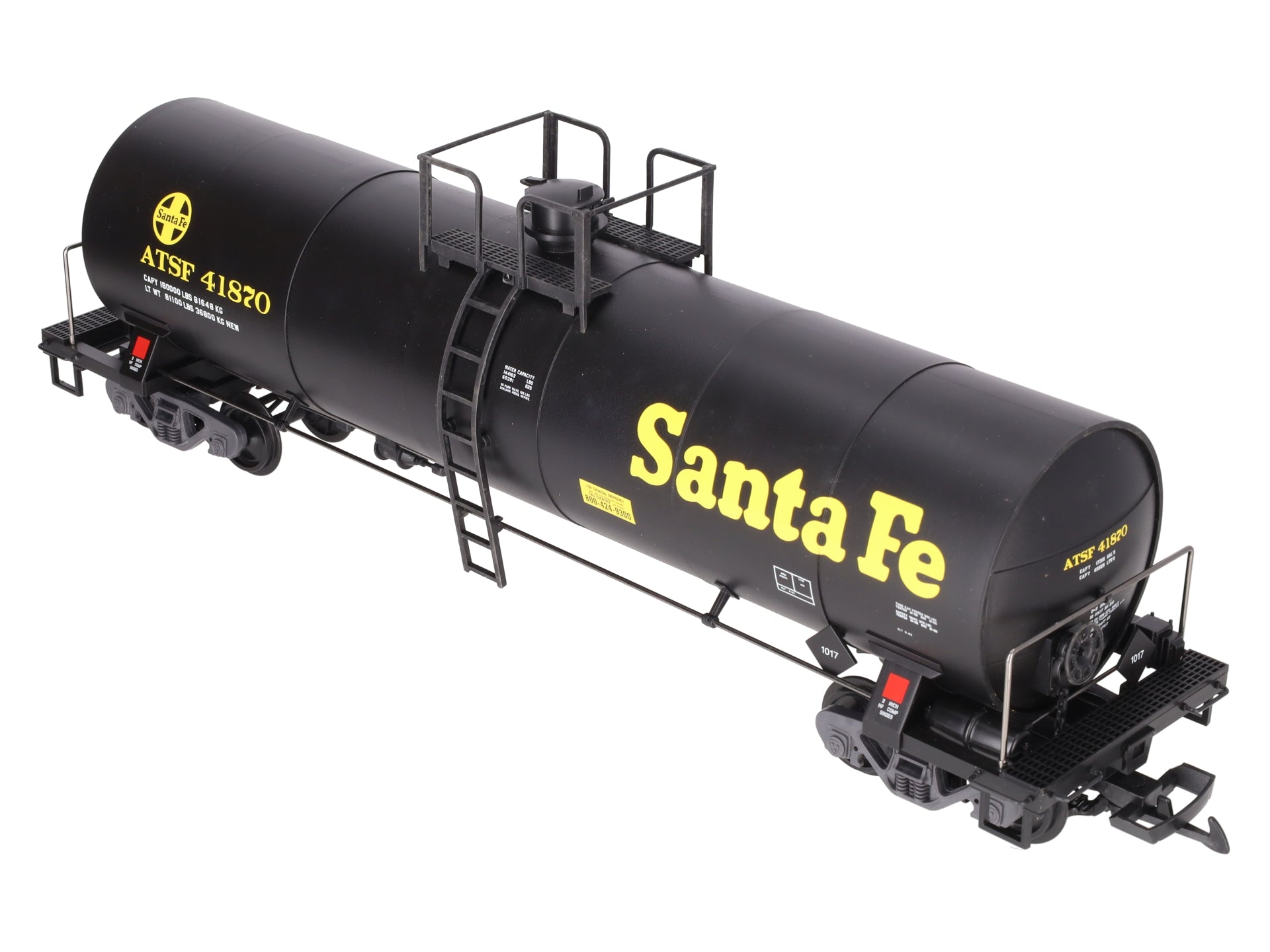 LGB 41870 G Scale Santa Fe Single Dome Tank Car #41870 – Trainz
