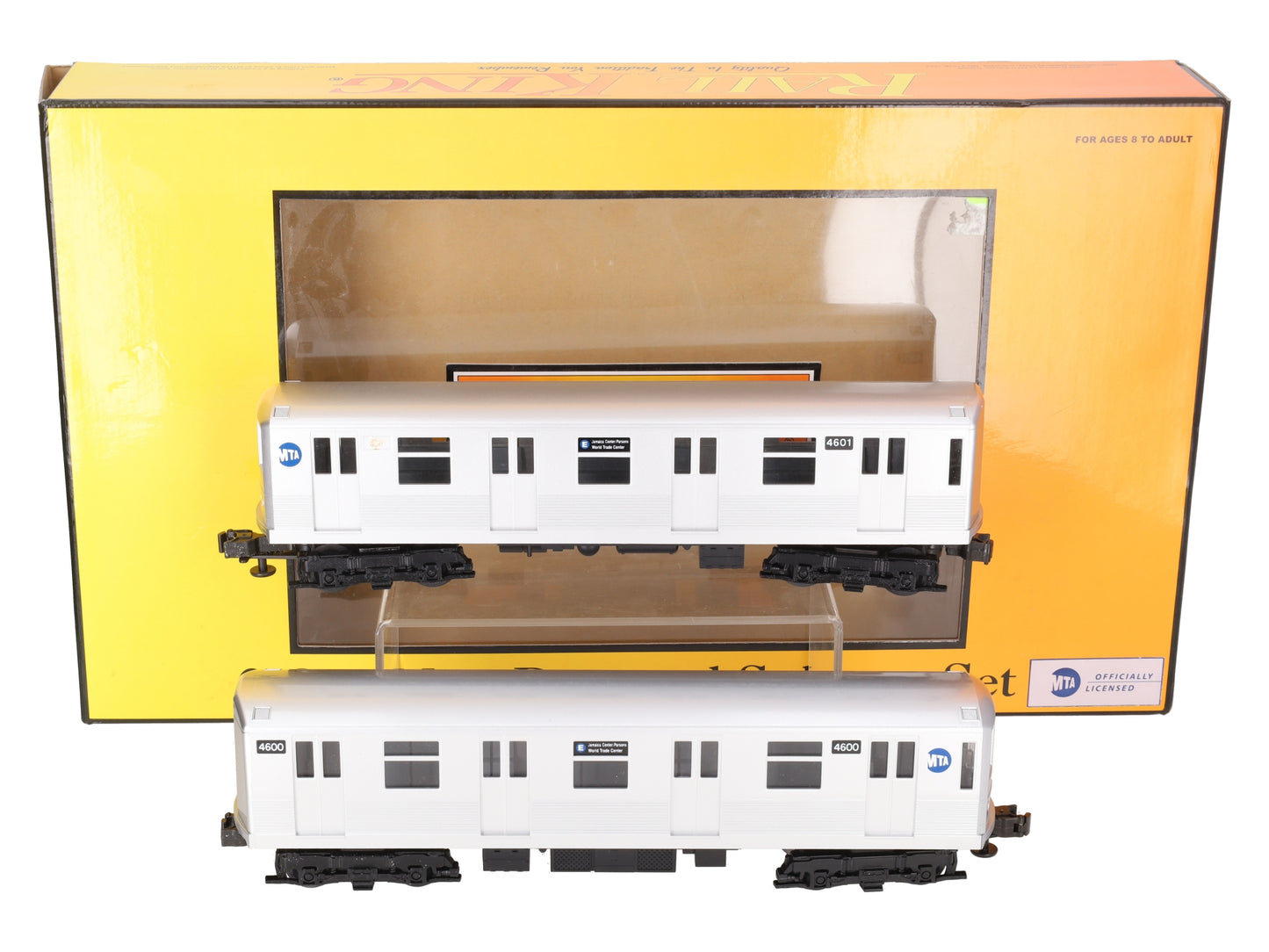 MTH 30-2163 O MTA R-42 Subway Add-On Non Powered Set (Set of 2) EX/Box
