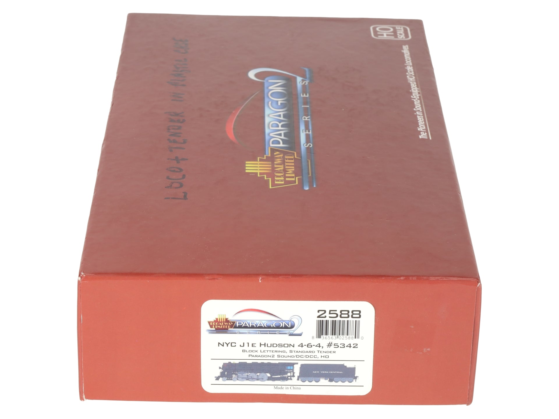 Broadway Limited 2588 HO NYC J1e Hudson 4-6-4 Steam Locomotive #5342 VG/Box